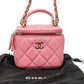 Chanel Pink Mini Vanity Case Bag