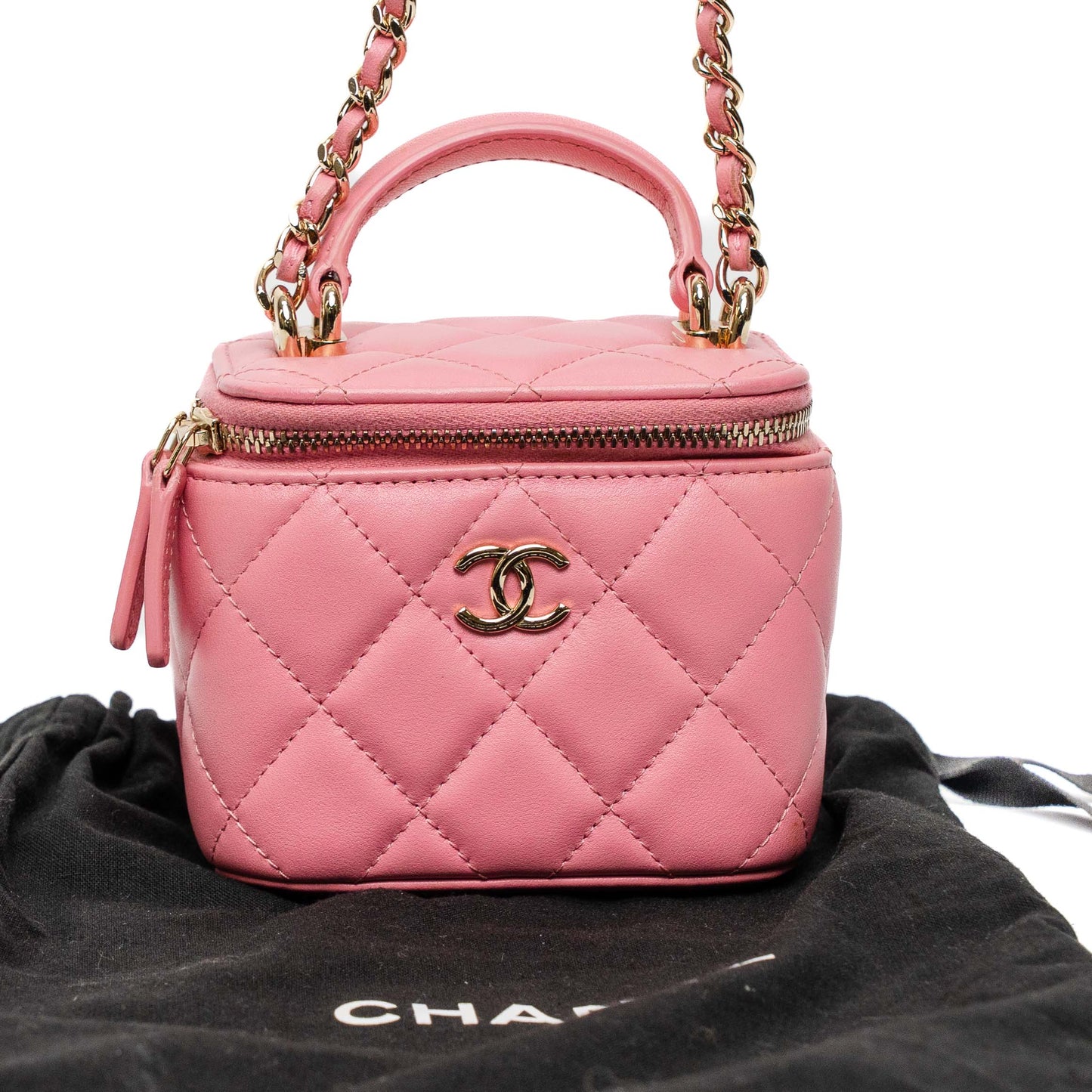 Chanel Pink Mini Vanity Case Bag