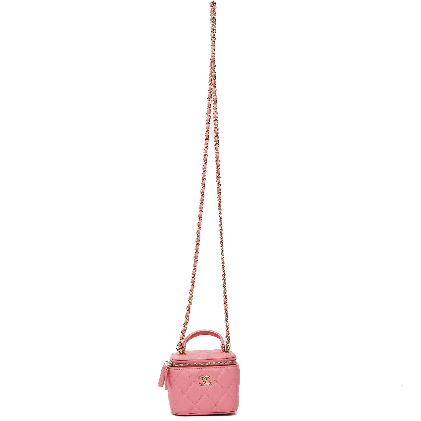 Chanel Pink Mini Vanity Case Bag