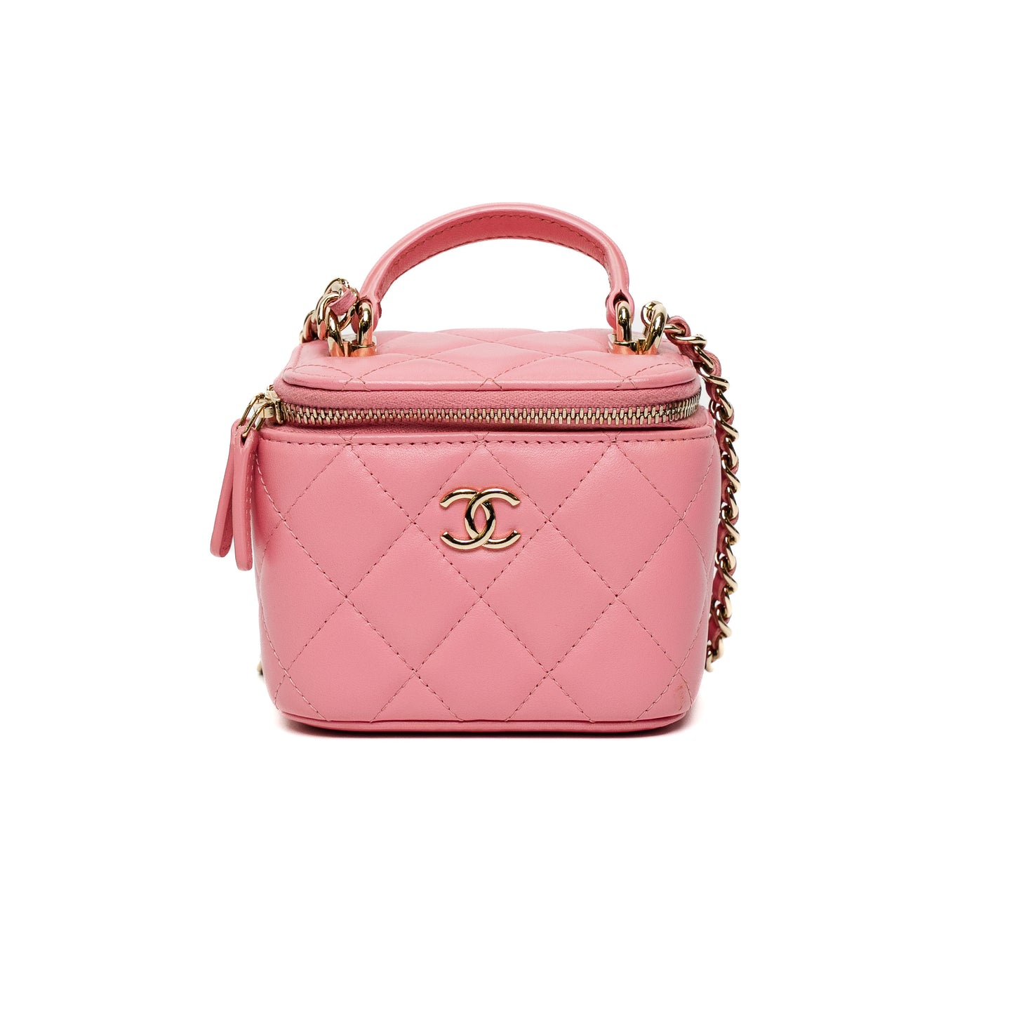Chanel Pink Mini Vanity Case Bag