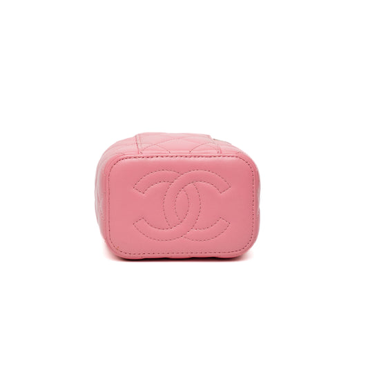 Chanel Pink Mini Vanity Case Bag