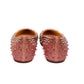 Christian Louboutin Pink Spiked Glitter Flats