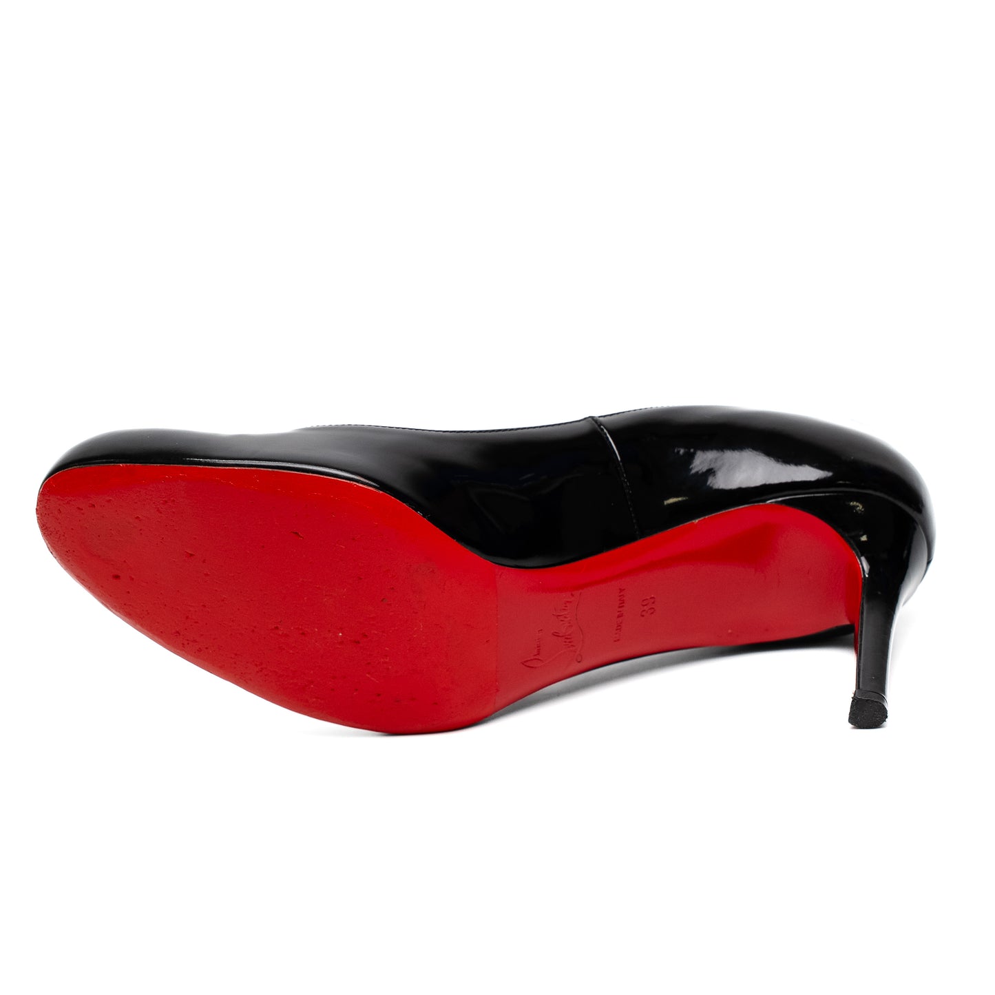 Christian Louboutin Black Patent Simple Heels