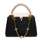 Louis Vuitton Capucines MM Black Leather Bag