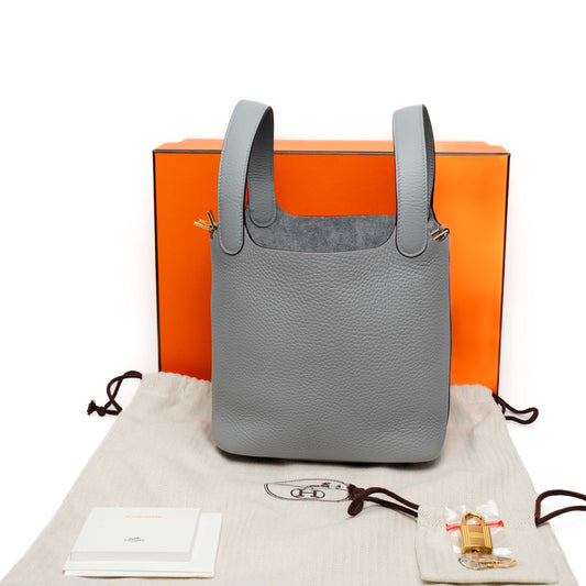 Hermes Picotin Lock 18 Bleu Pale Bag