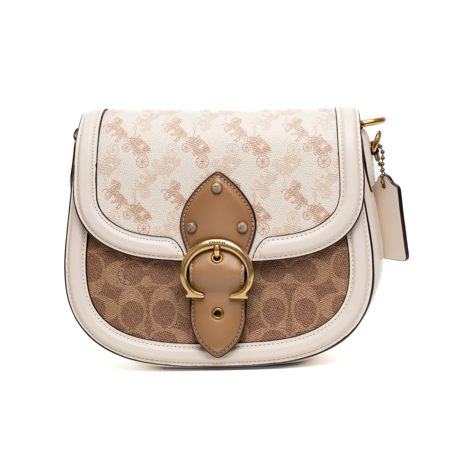 Coach Signature Carriage Beat Saddle Bag