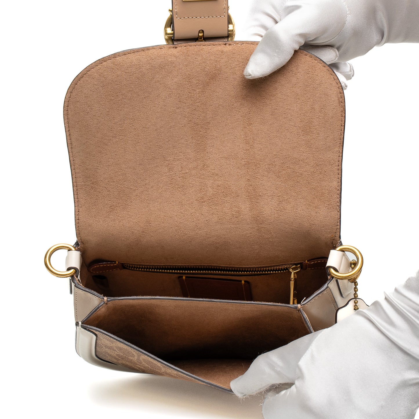 Coach Signature Carriage Beat Saddle Bag