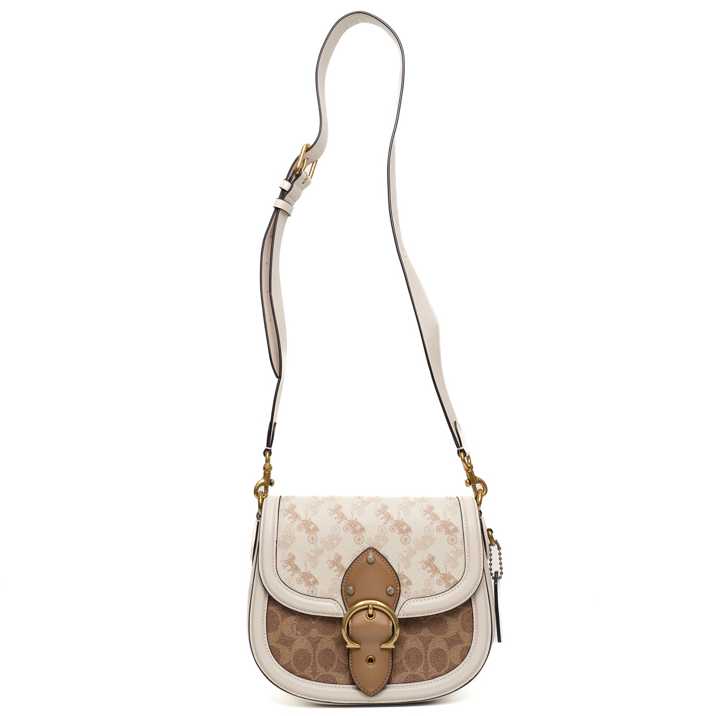 Coach Signature Carriage Beat Saddle Bag
