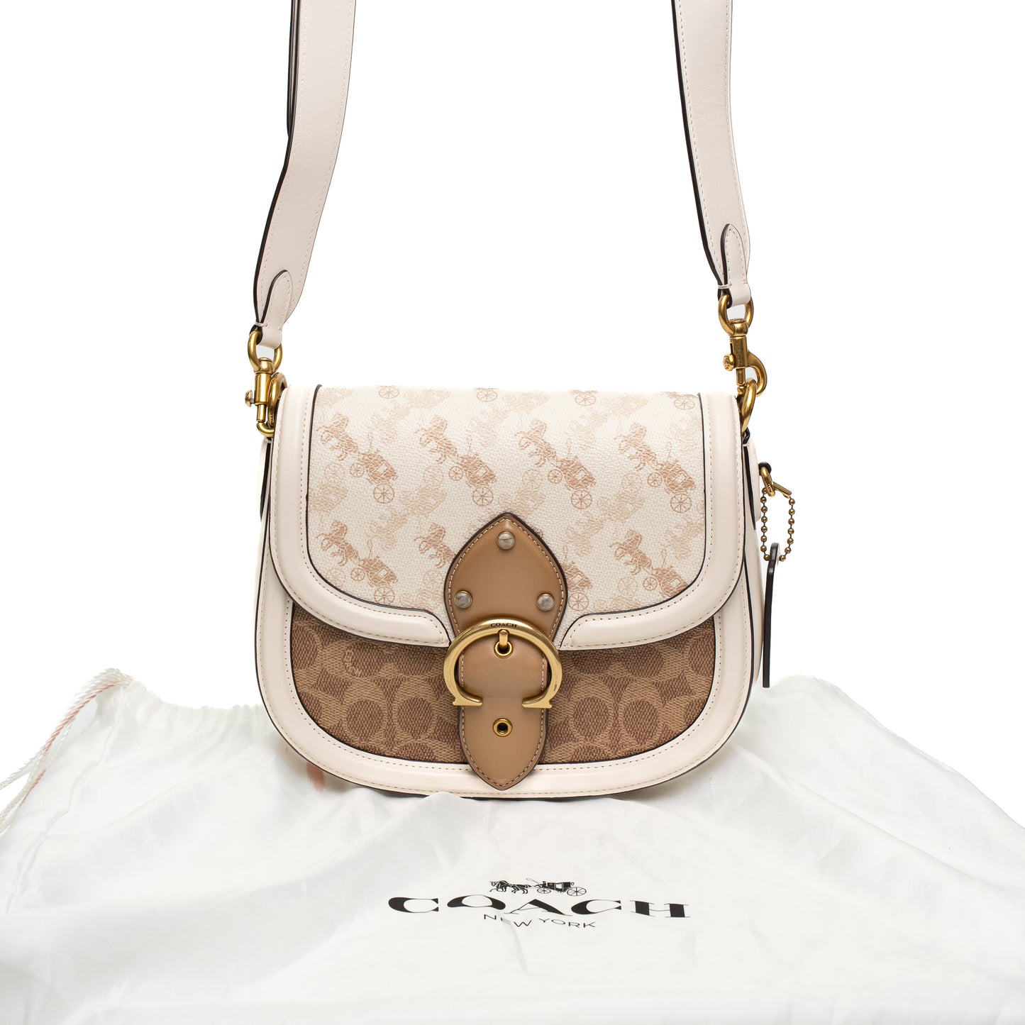 Coach Signature Carriage Beat Saddle Bag