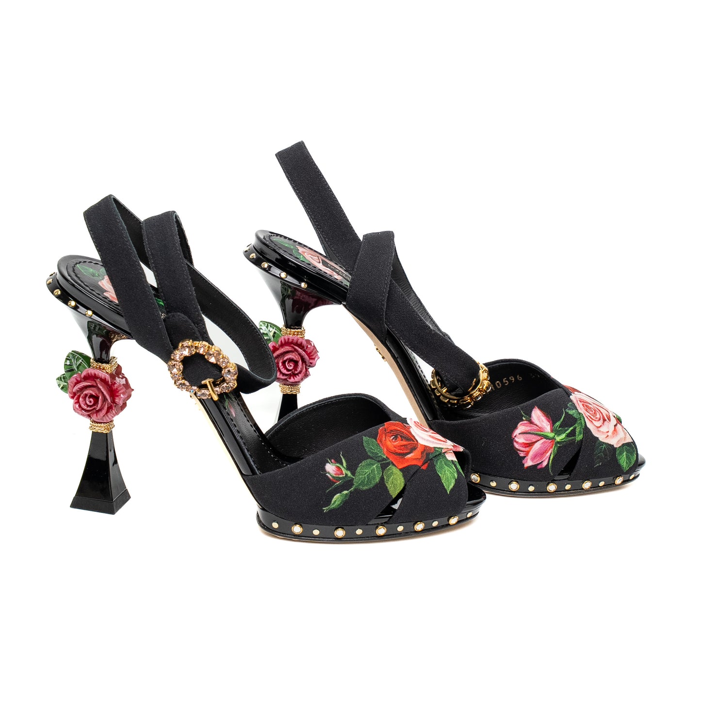 Dolce & Gabbana Floral Rose Heels