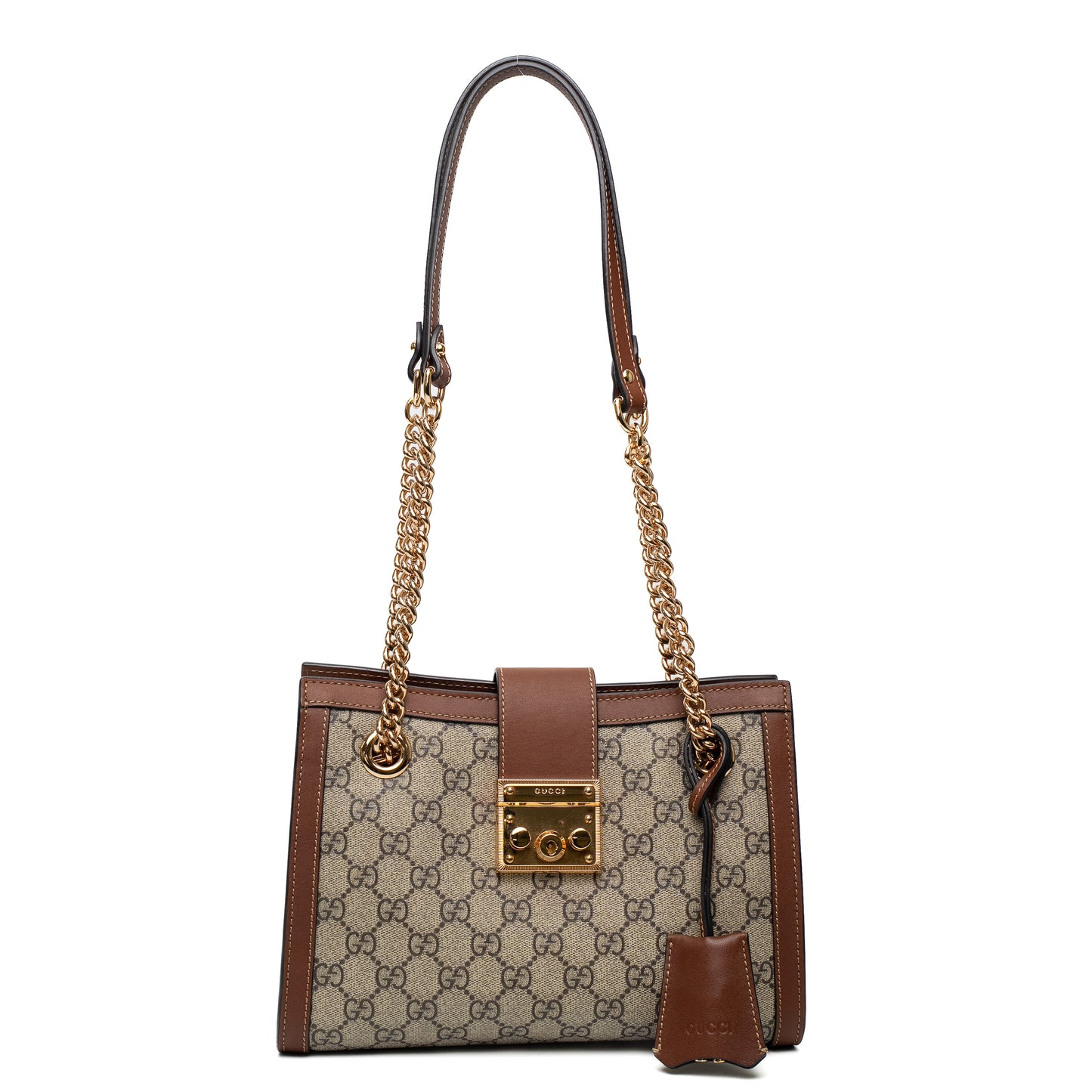 Gucci GG Supreme Padlock Shoulder Bag