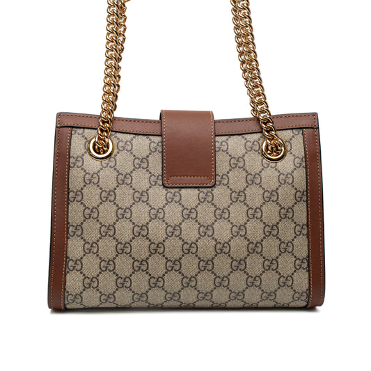 Gucci GG Supreme Padlock Shoulder Bag