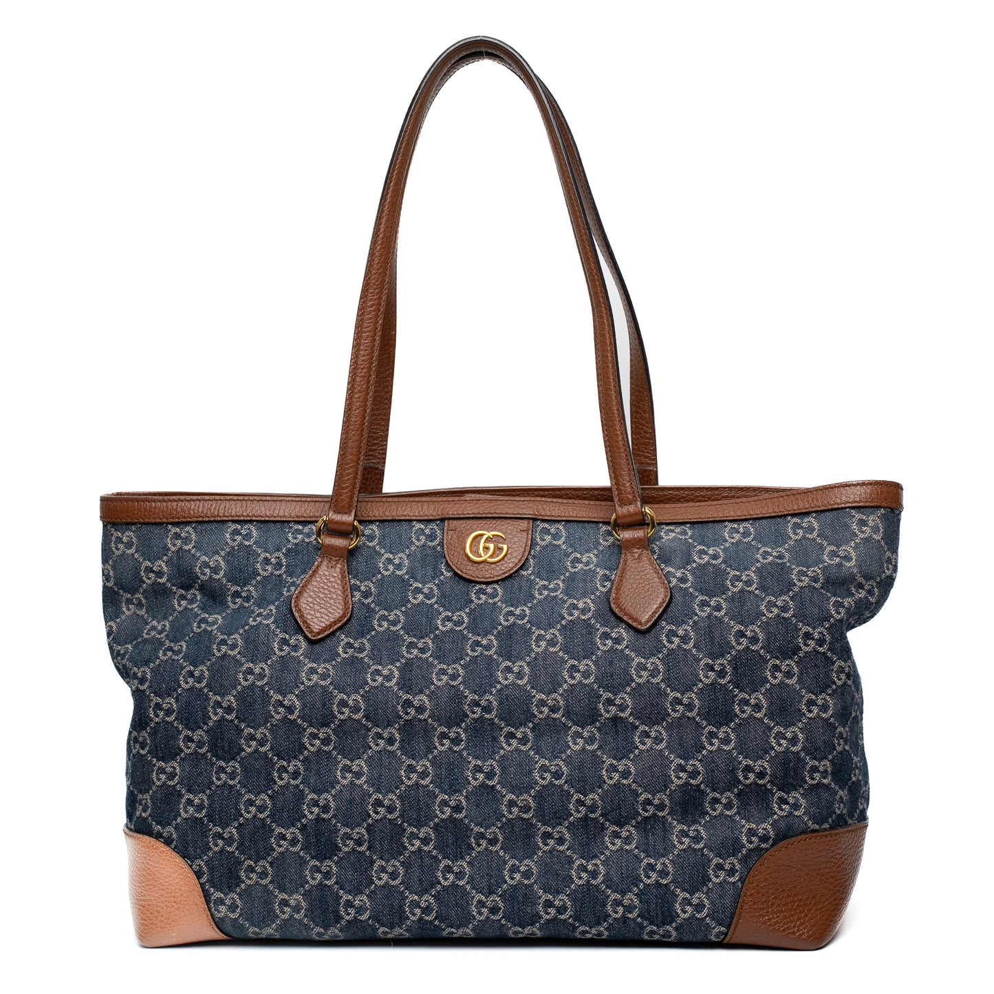 Gucci GG Denim Ophidia Medium Tote