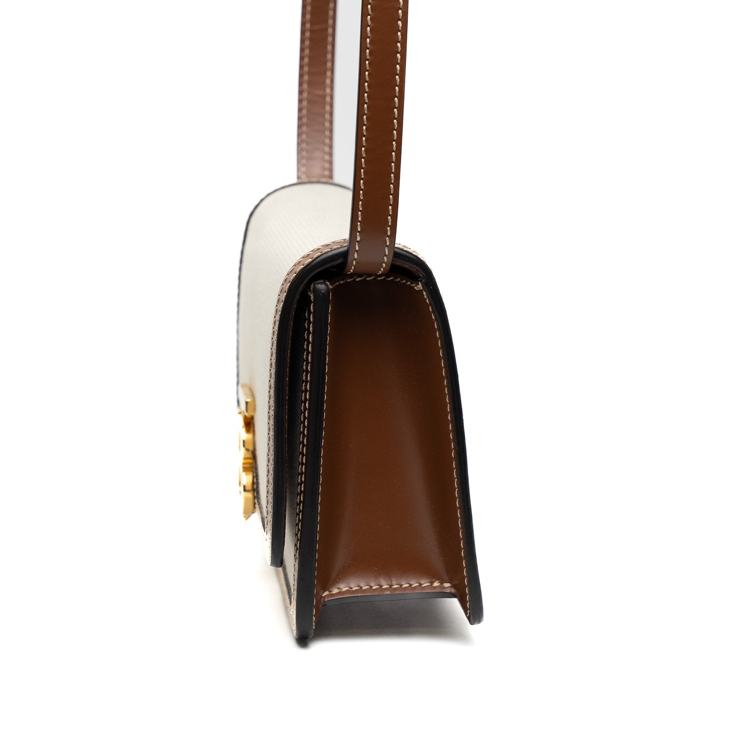 Burberry Mini TB Canvas Crossbody Bag