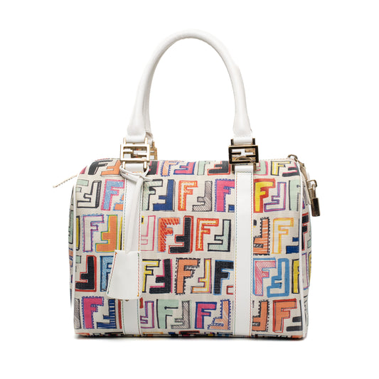 Fendi Multicolour Zucca Boston Bag