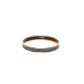Hermes Les Leopards Blue Enamel Bangle