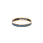 Hermes Les Leopards Blue Enamel Bangle