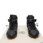 Hermes Lions Black Leather Sneakers