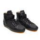 Hermes Lions Black Leather Sneakers