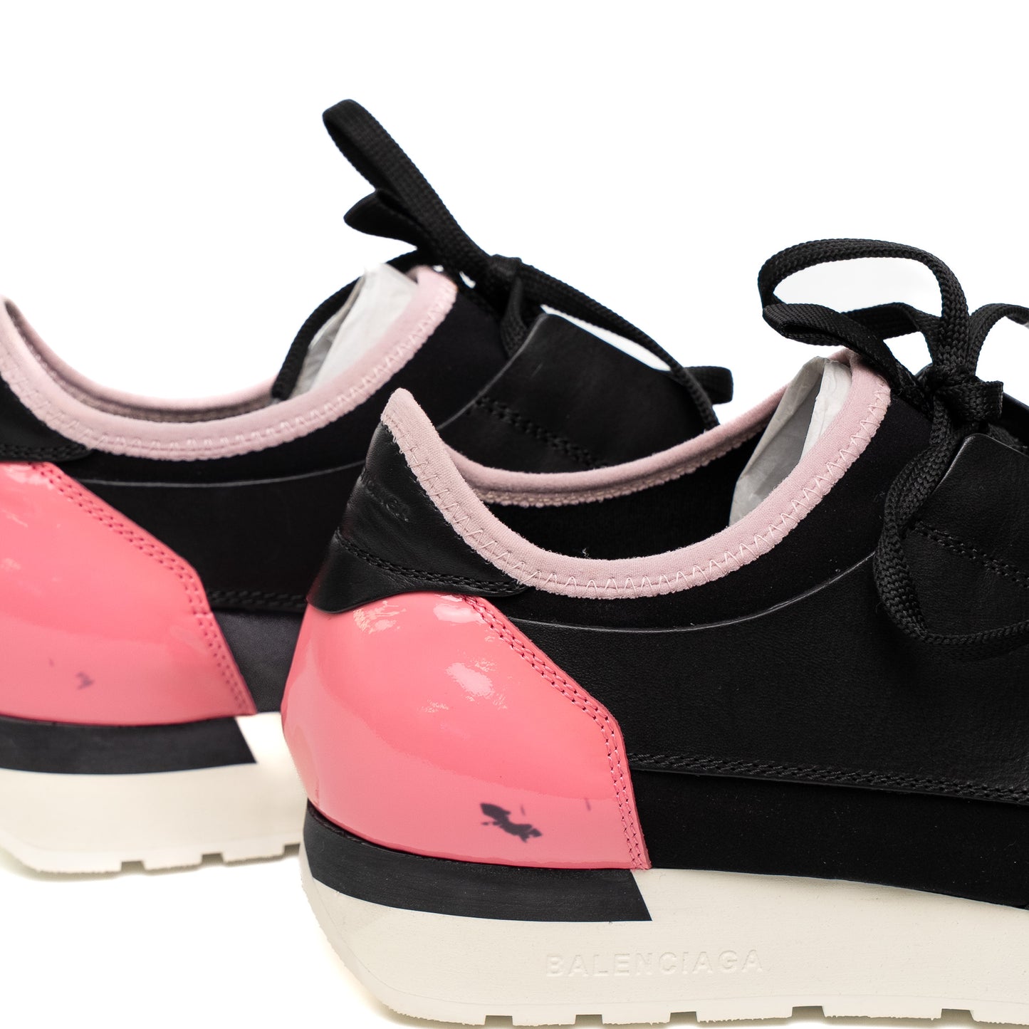 Balenciaga Race Runners Black Pink Sneakers