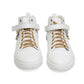 Versace White Leather Gold Medusa Sneakers