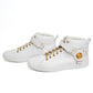 Versace White Leather Gold Medusa Sneakers