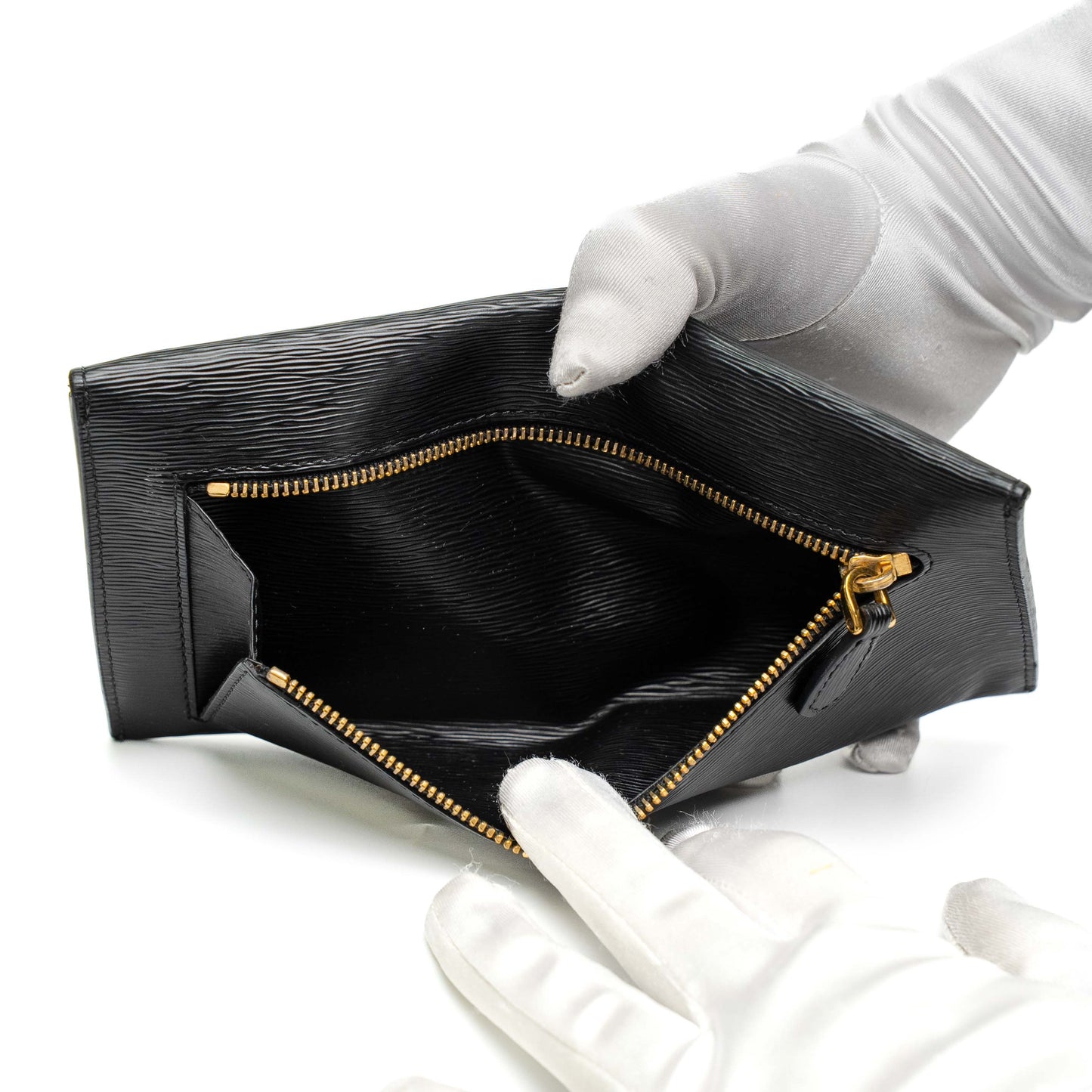 Prada Black Vitello Move Envelope Wallet