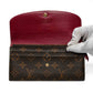 Louis Vuitton Monogram Emilie Rose Long Wallet