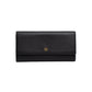 MCM Black Leather Long Wallet