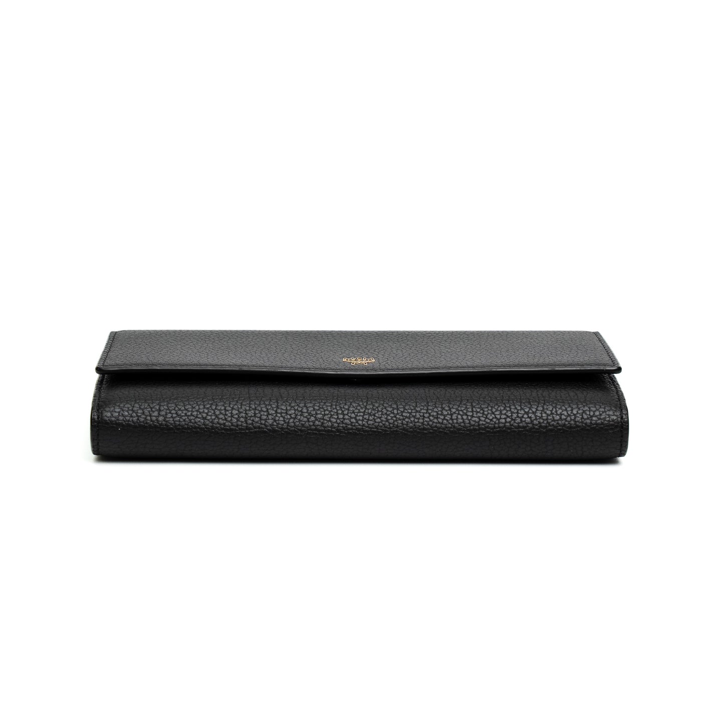 MCM Black Leather Long Wallet