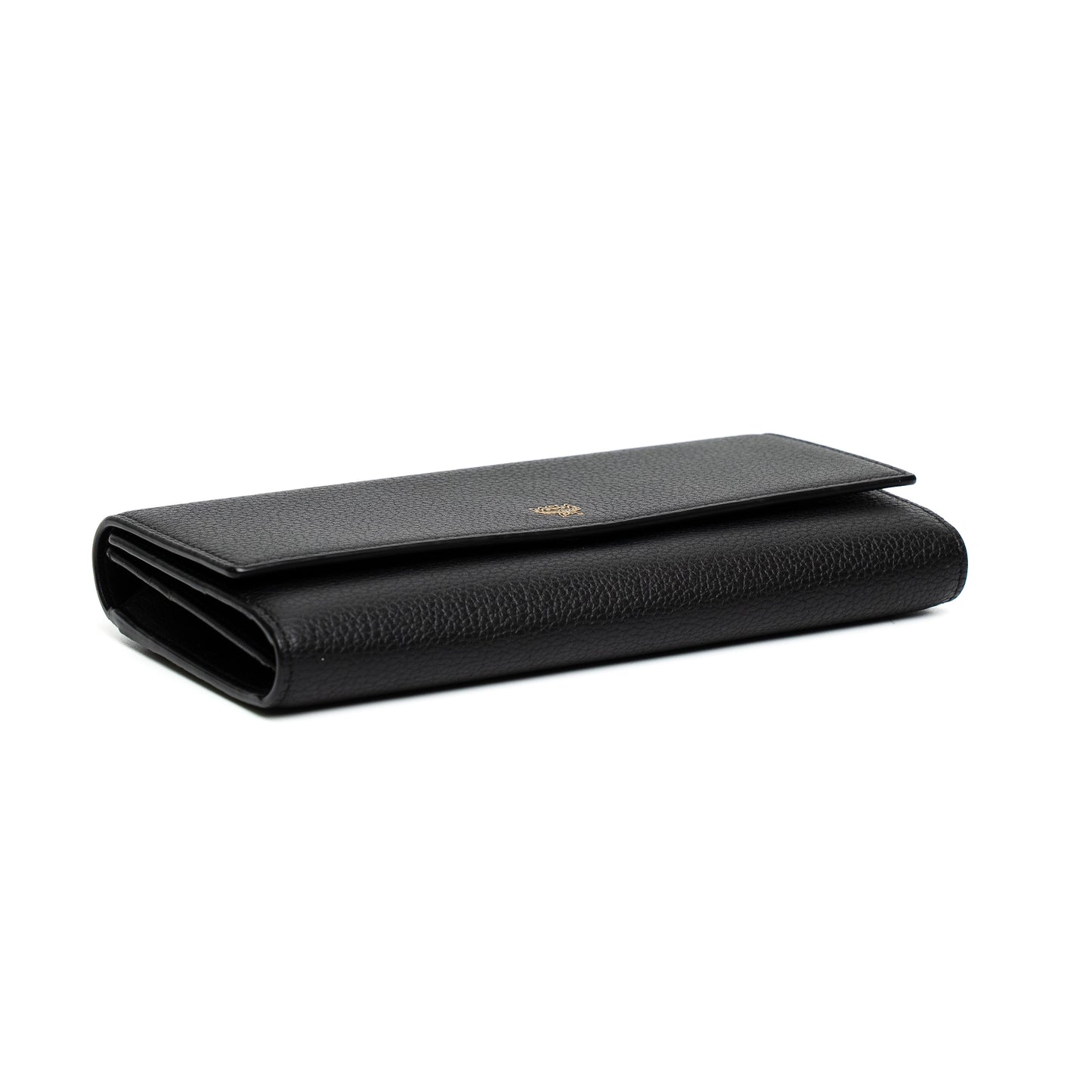 MCM Black Leather Long Wallet