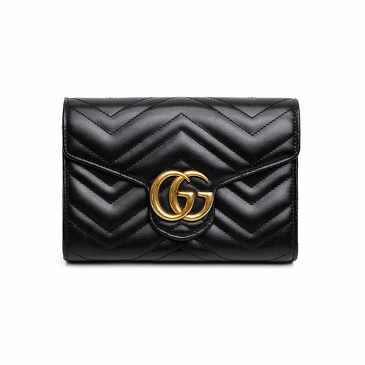 Gucci Marmont Black Chain Wallet
