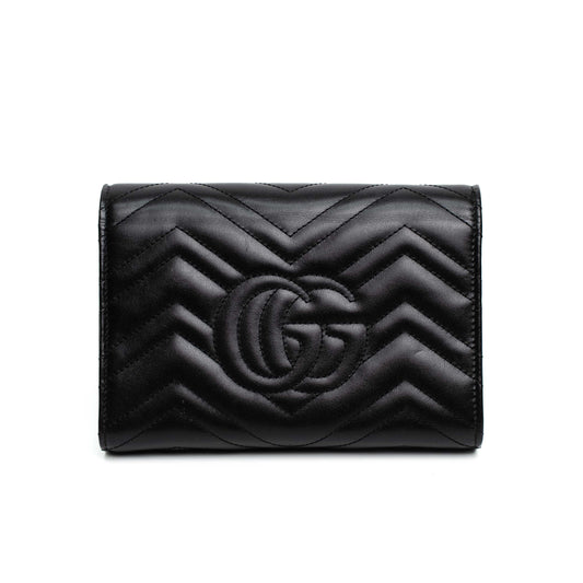 Gucci Marmont Black Chain Wallet
