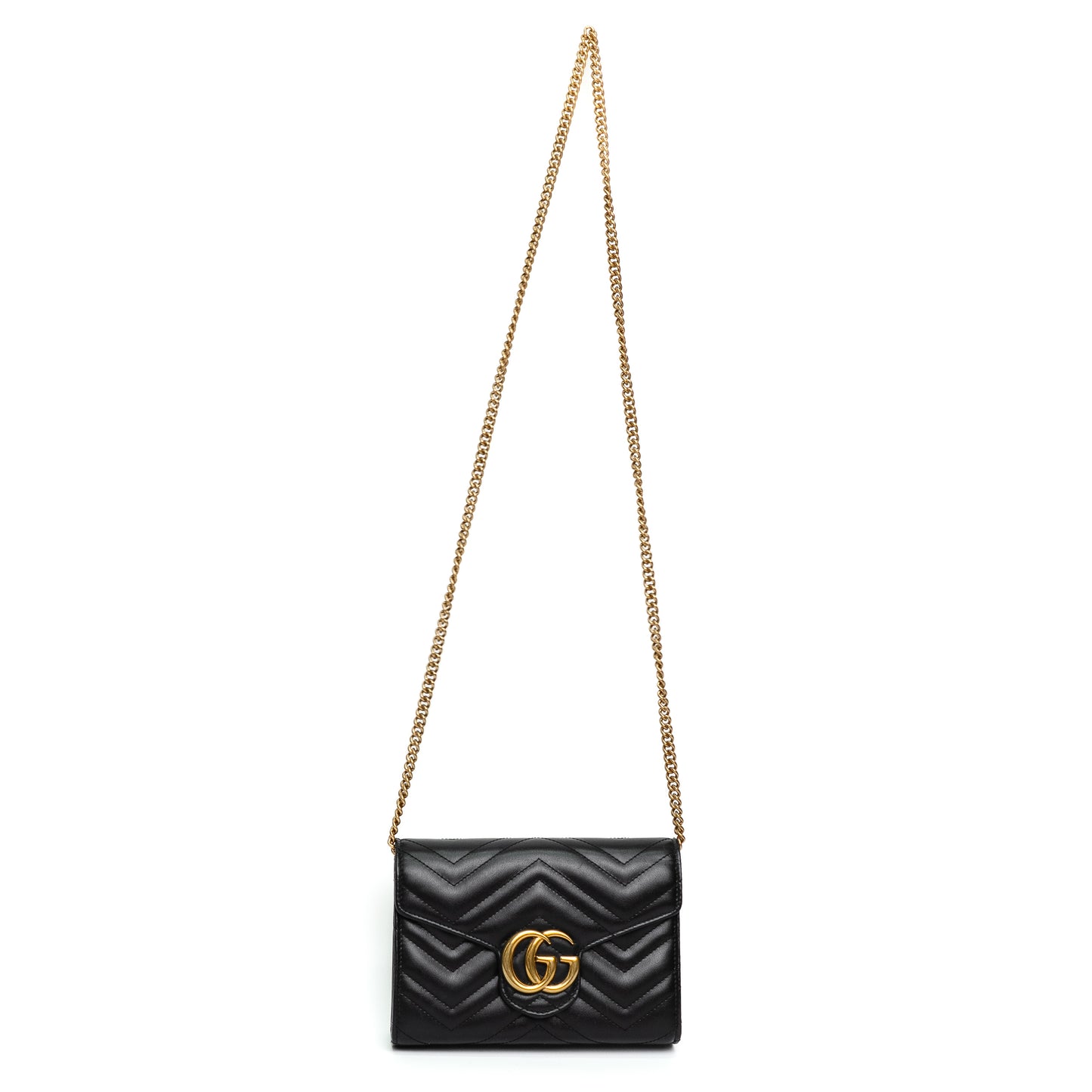 Gucci Marmont Black Chain Wallet