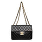 Chanel Black Quilted Classic Jumbo Flap Bag