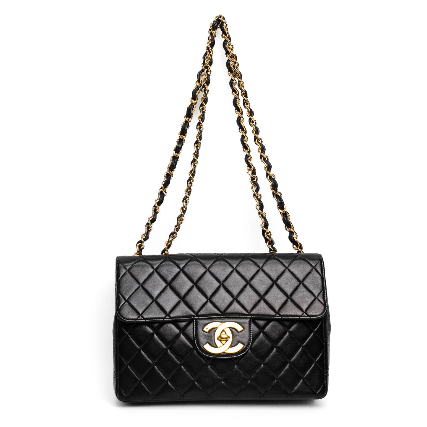 Chanel Black Quilted Classic Jumbo Flap Bag
