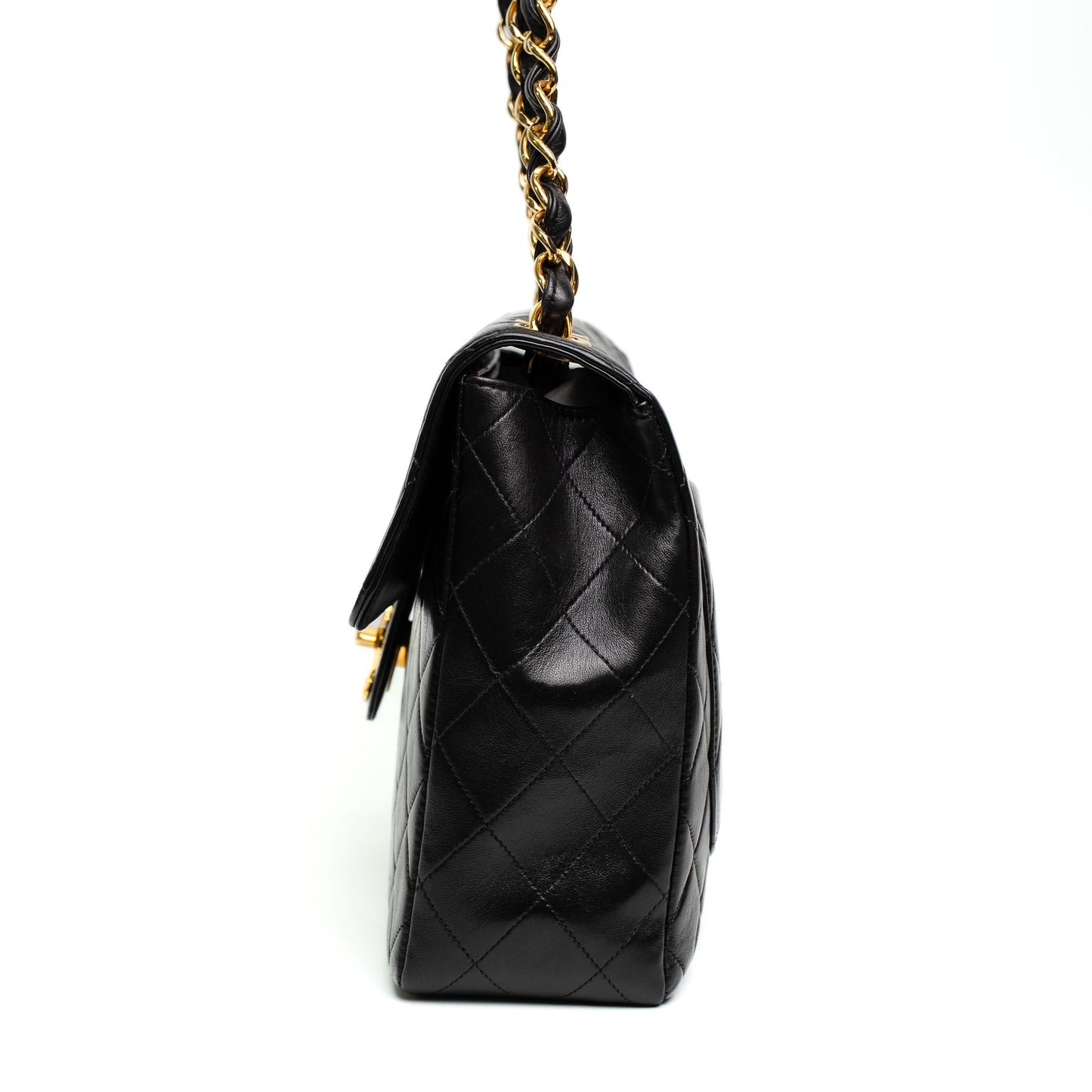 Chanel Black Quilted Classic Jumbo Flap Bag