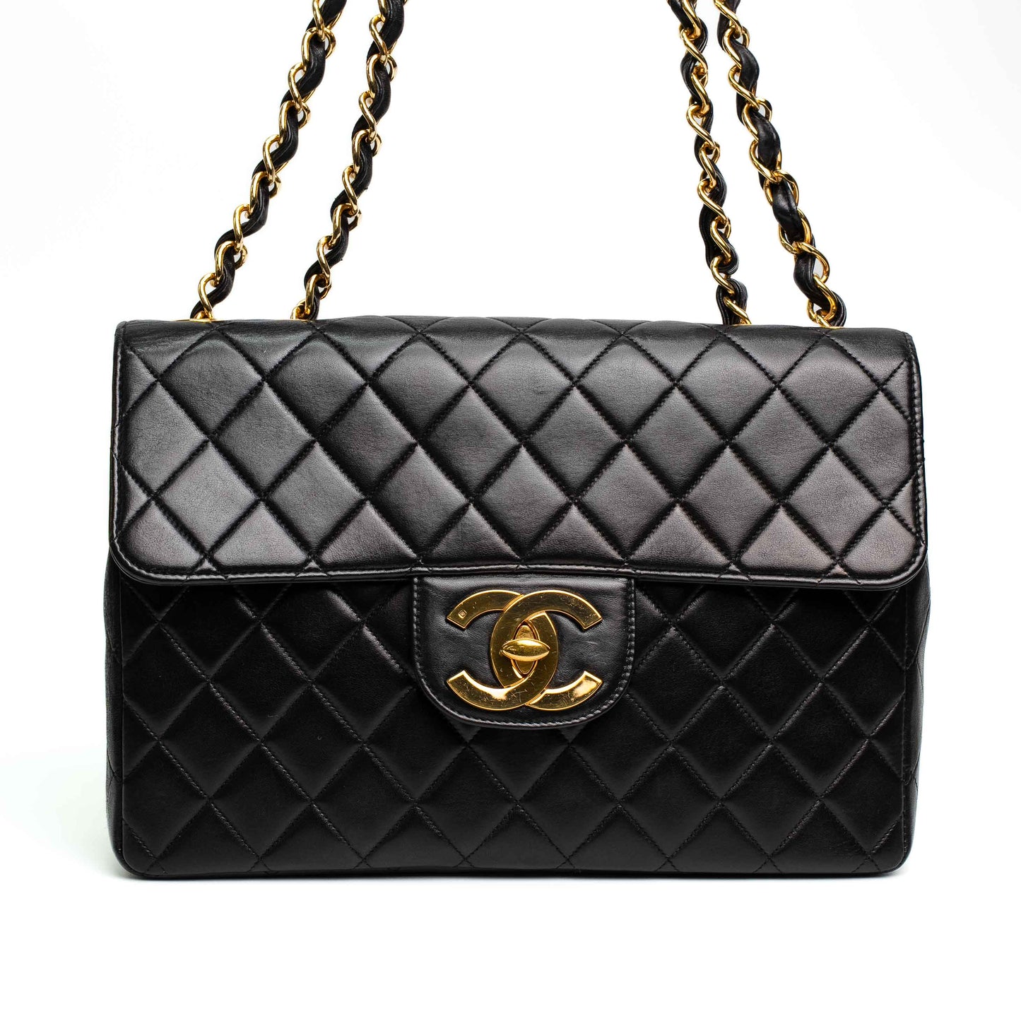 Chanel Black Quilted Classic Jumbo Flap Bag