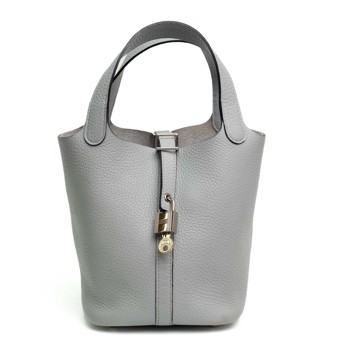 Hermes Picotin Lock Gris Pantin Bag