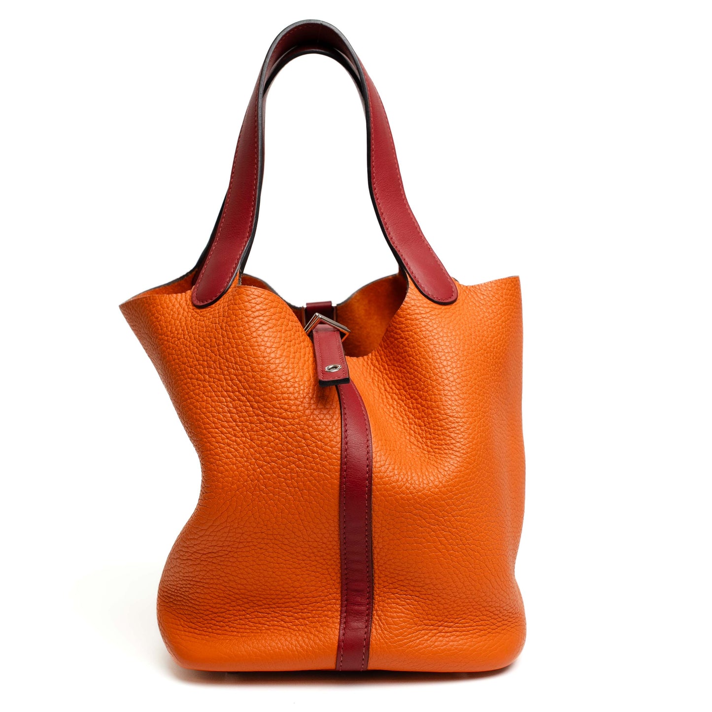 Hermes Picotin Lock Orange Rubis Bag