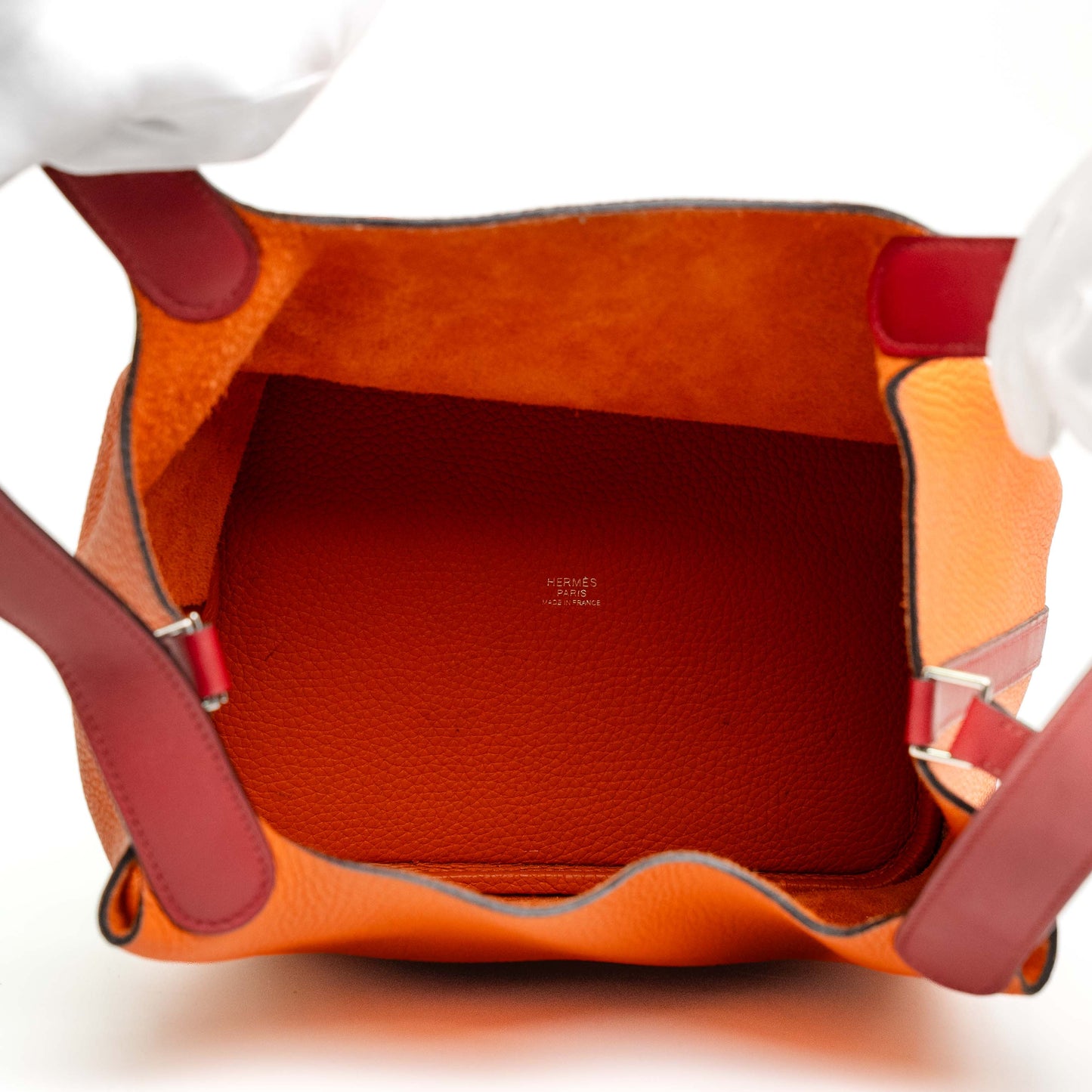 Hermes Picotin Lock Orange Rubis Bag