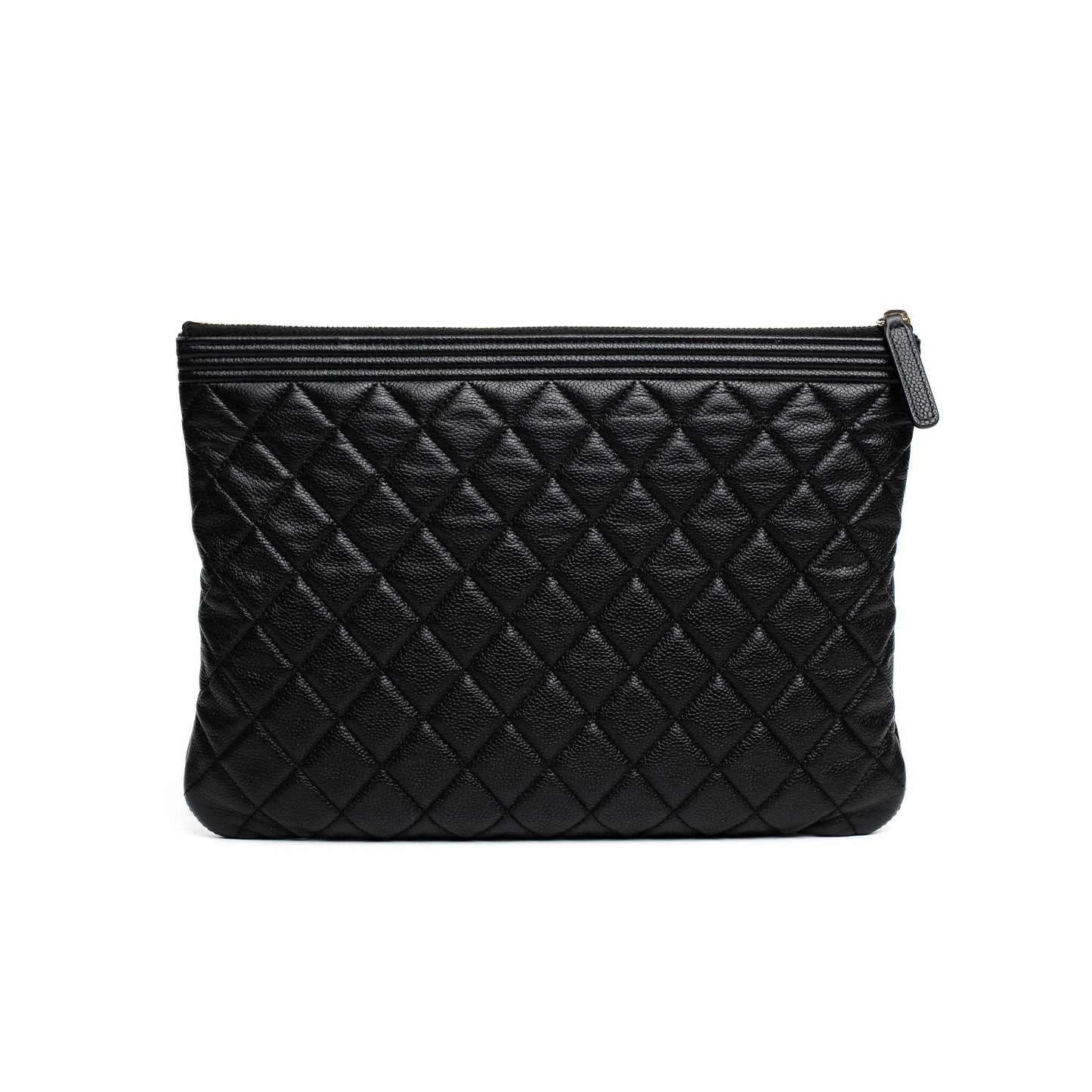 Chanel Quilted Caviar Boy Clutch