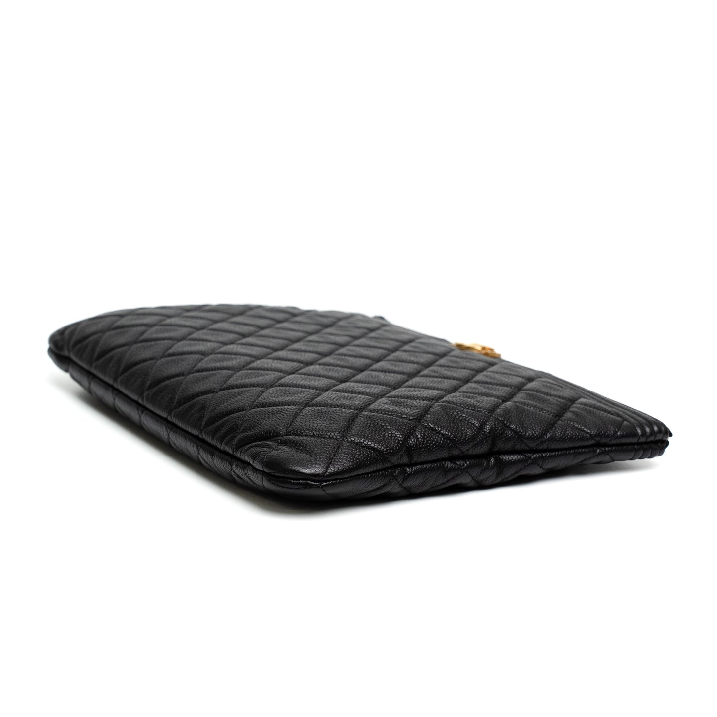Chanel Quilted Caviar Boy Clutch