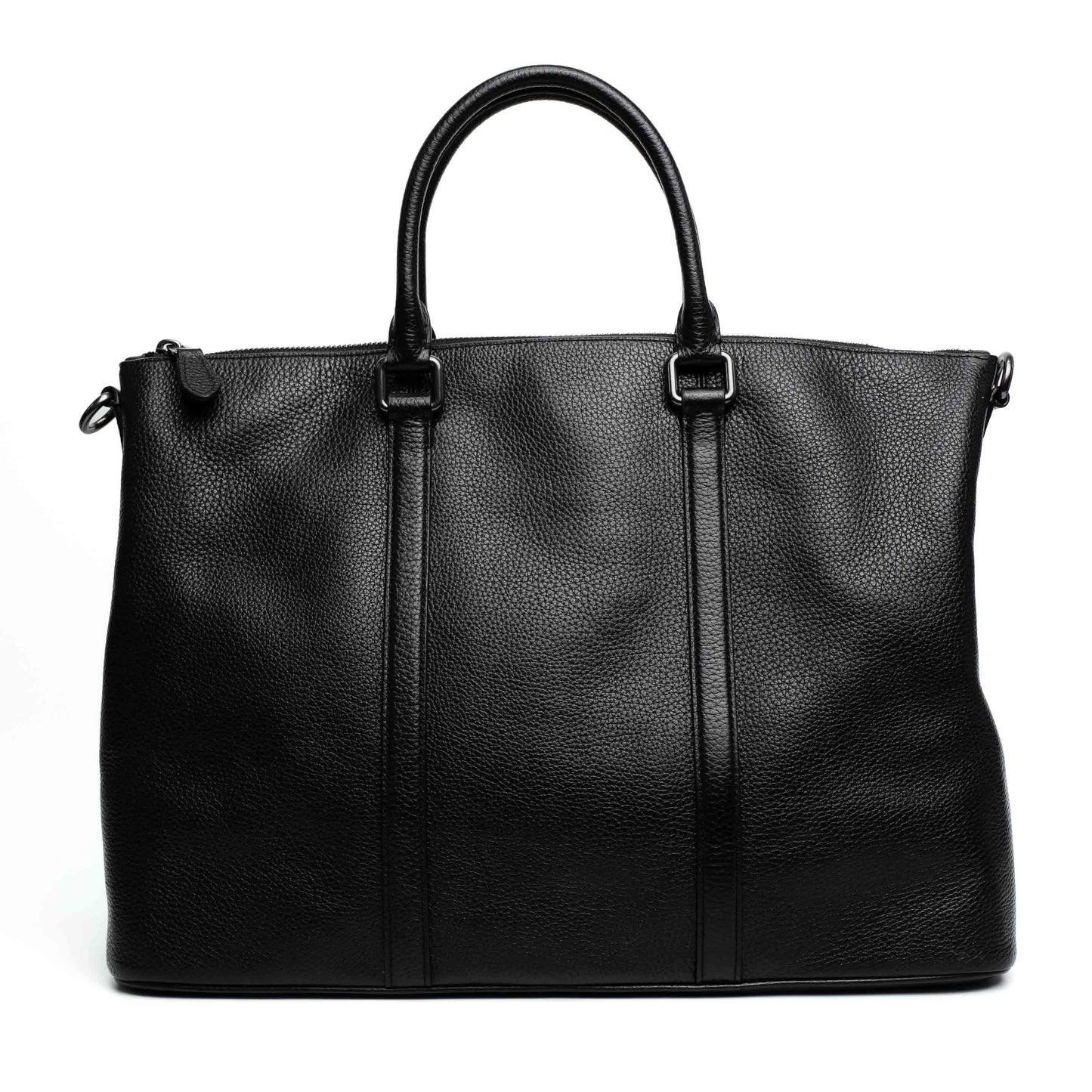 Coach Black Pebble Leather Satchel Bag