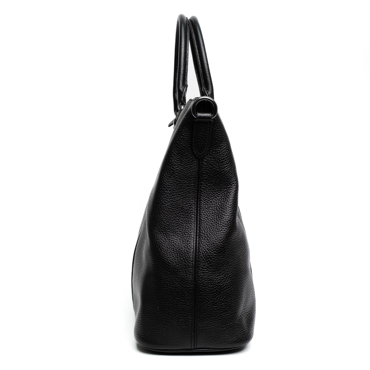 Coach Black Pebble Leather Satchel Bag