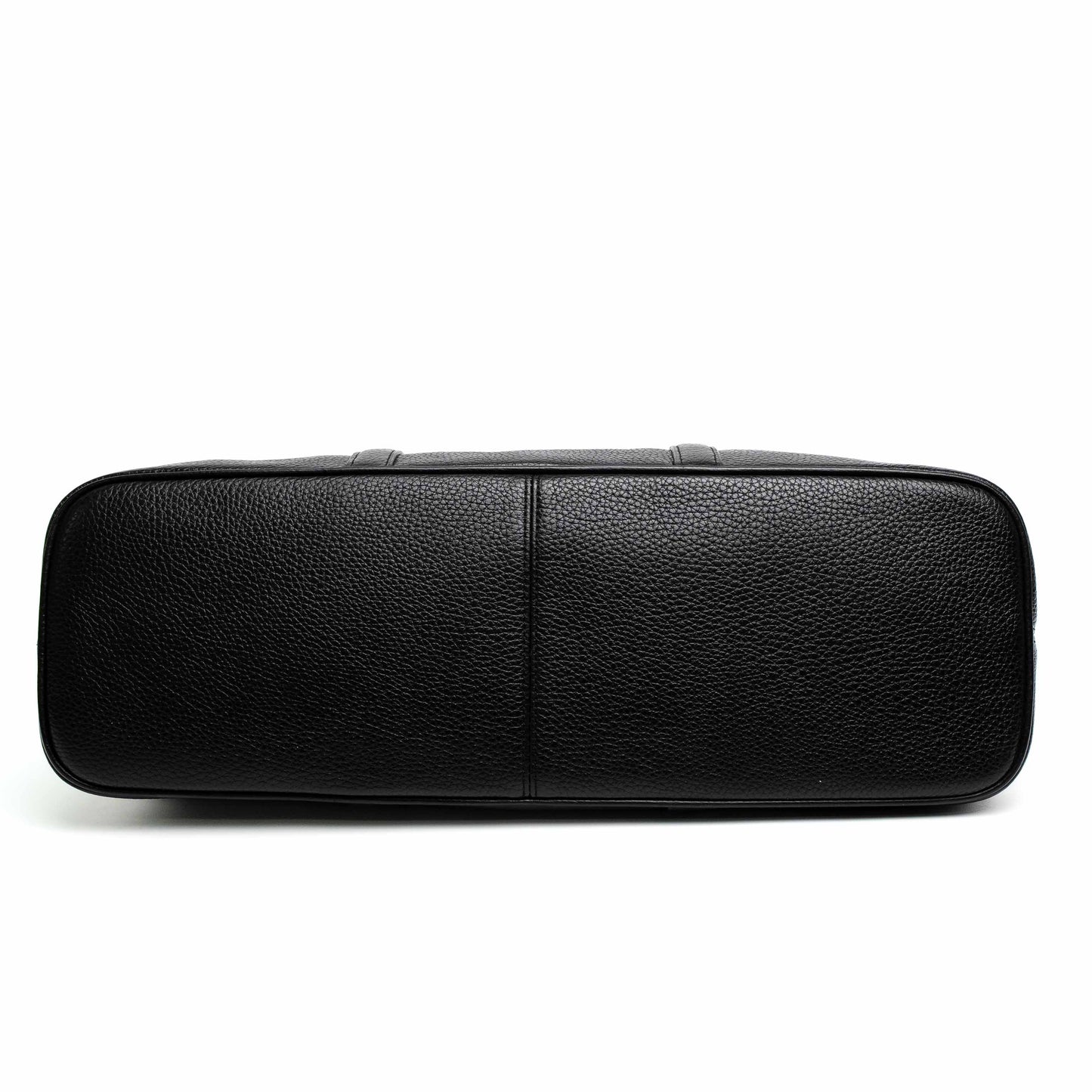 Coach Black Pebble Leather Satchel Bag