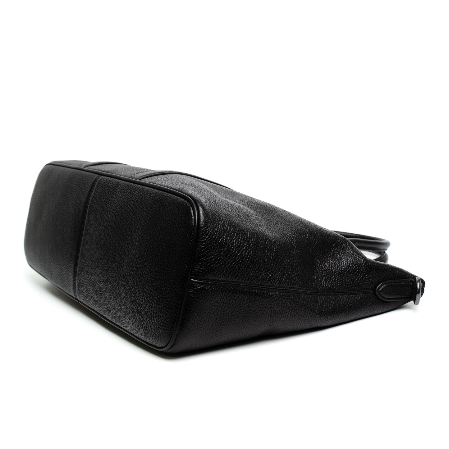 Coach Black Pebble Leather Satchel Bag