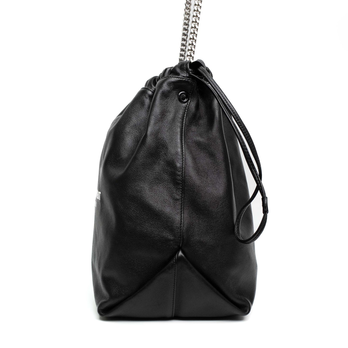 Saint Laurent Teddy Leather Bucket Bag
