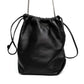 Saint Laurent Teddy Leather Bucket Bag