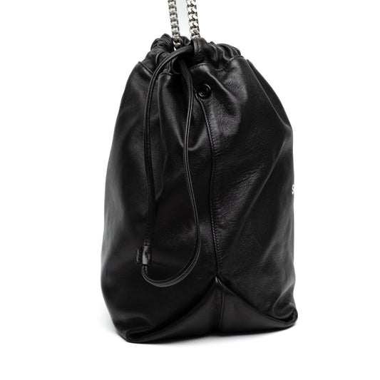 Saint Laurent Teddy Leather Bucket Bag